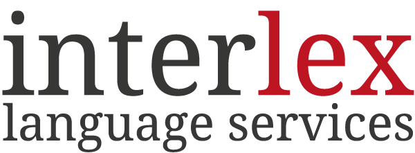 Logo Interlex (rood)